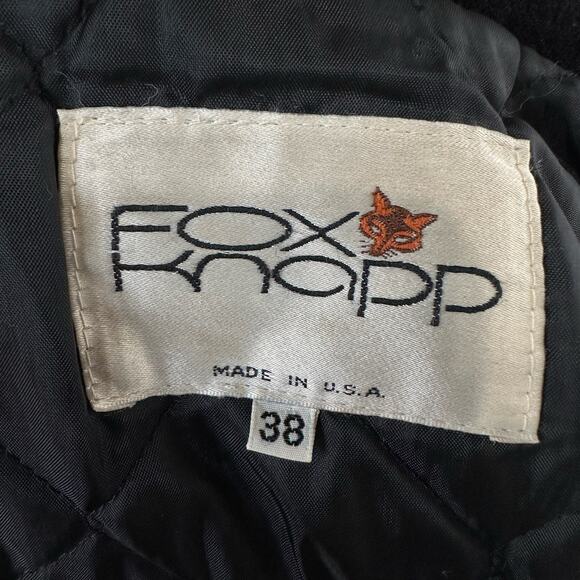 Vintage Fox Knapp NauticalPeacoat Size 38 Made In USA - Picture 3 of 4